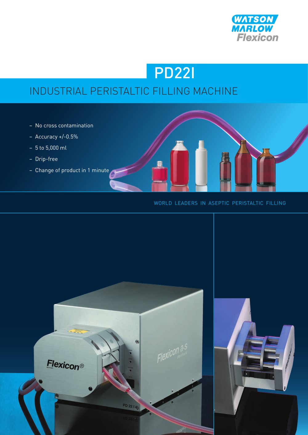 Flexicon PD22I industrial filling system - up to 5,000ml - Watson-Marlow Pumps Group