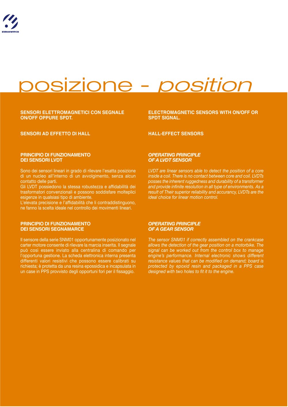 Reed Position Sensors - Euroswitch
