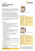 Compact 60 - 60L Benchtop Priorclave Datasheet