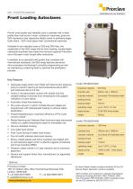 Large Capacity Front Loading Priorclave Datasheet