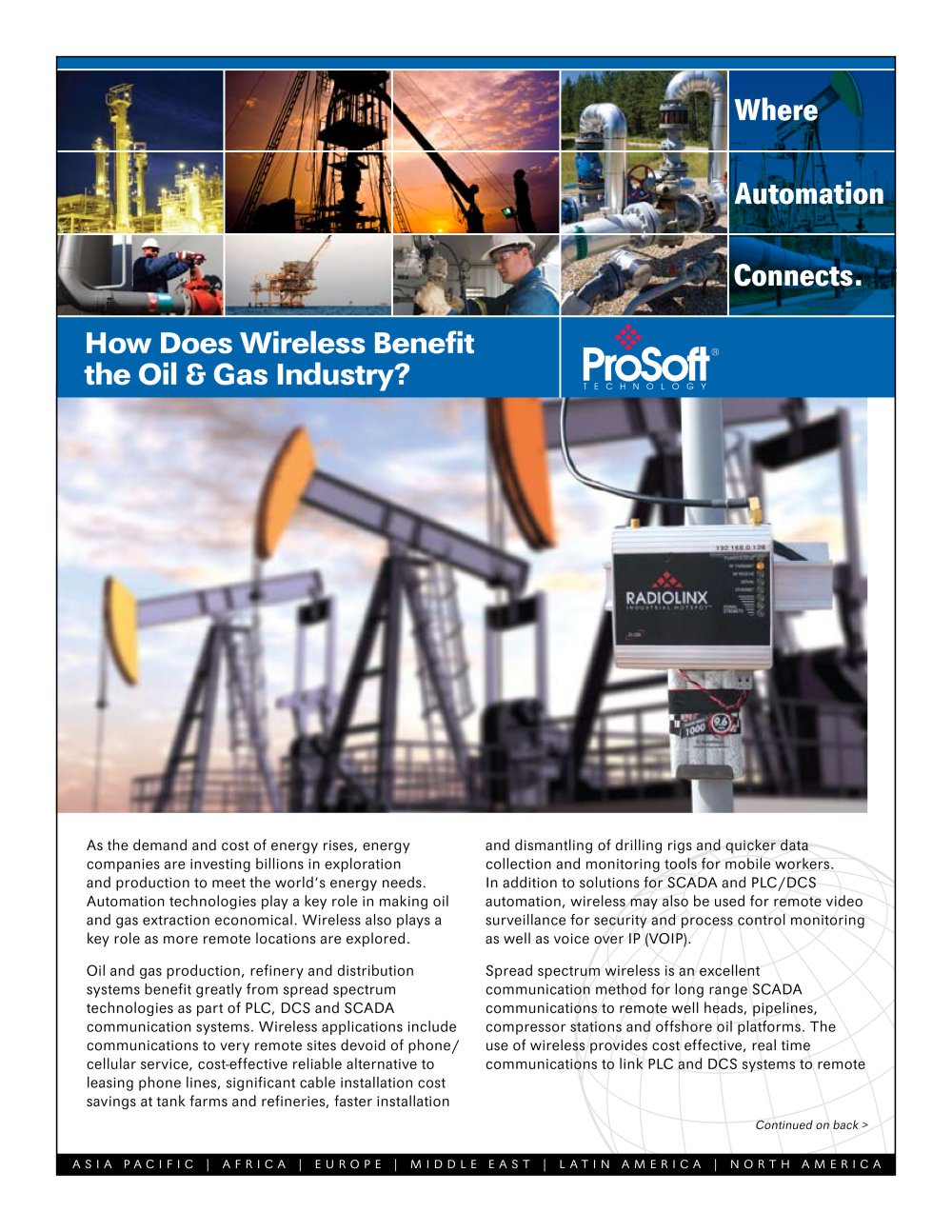 how does wireless benefit the oil gas industry flyer prosoft wirless flyers