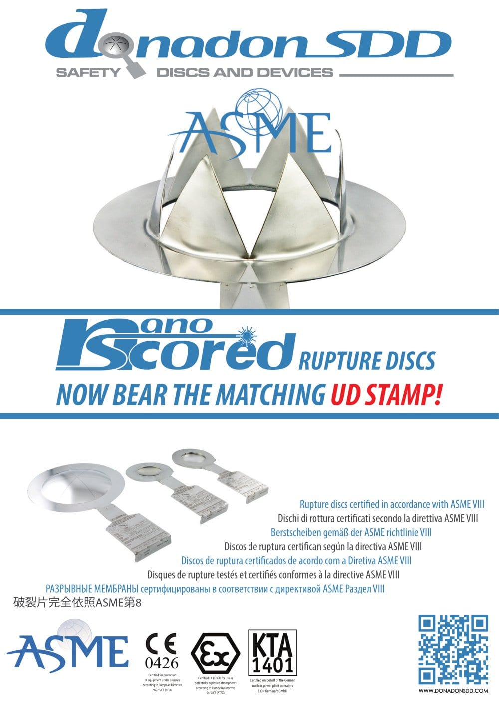 Rupture discs and Explosion venting panels - Donadon SDD