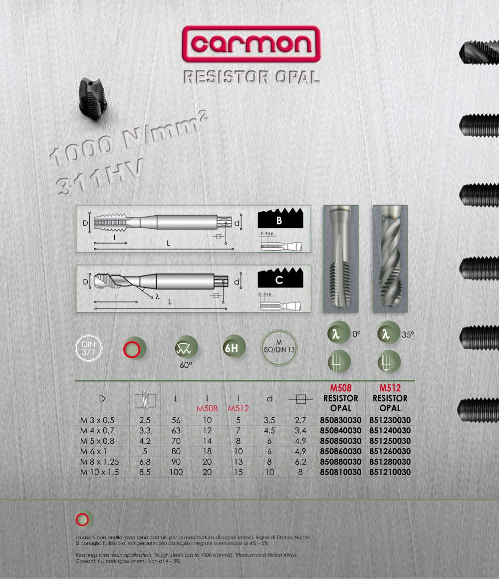 RESISTOR OPAL High performance taps - Carmon