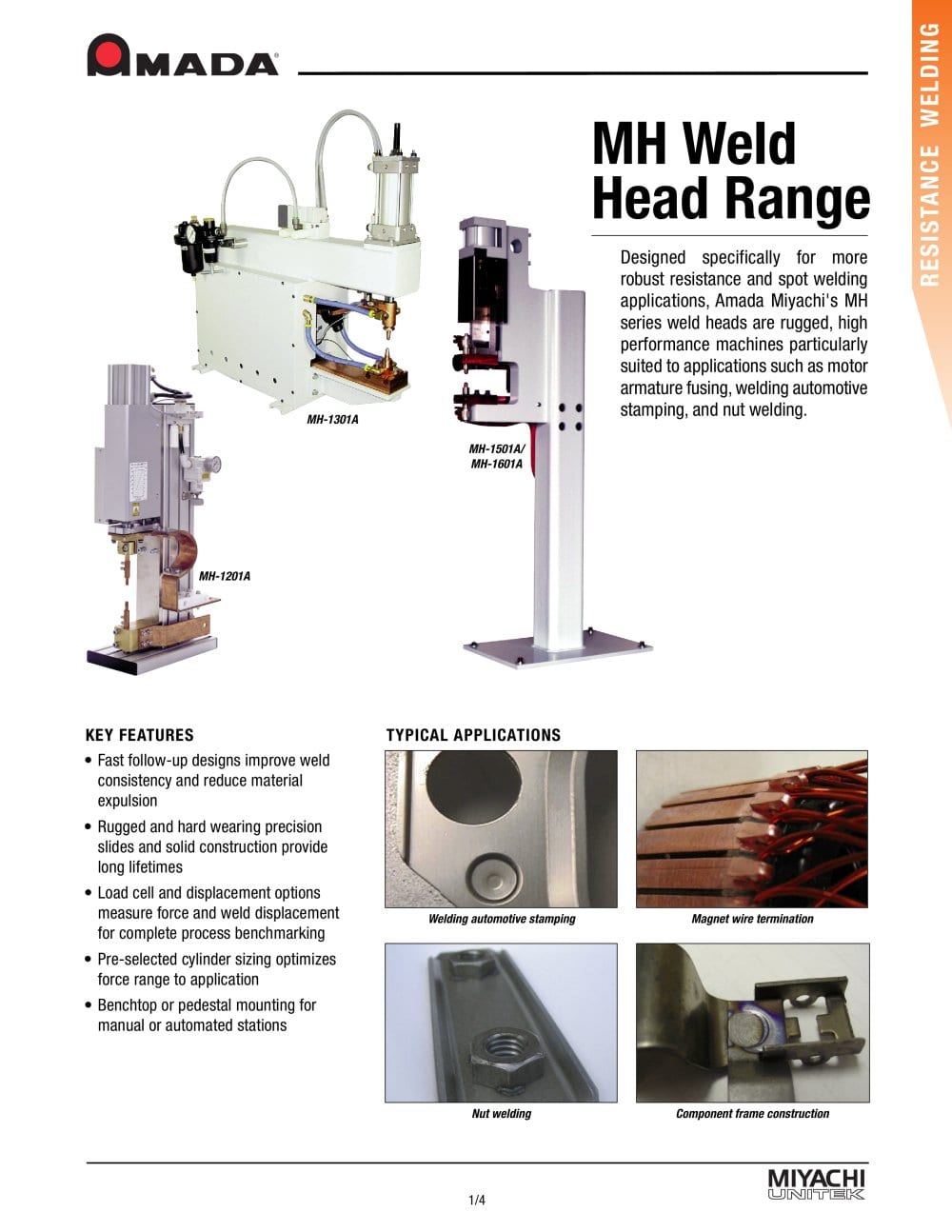 High Force Weld Heads - Miyachi