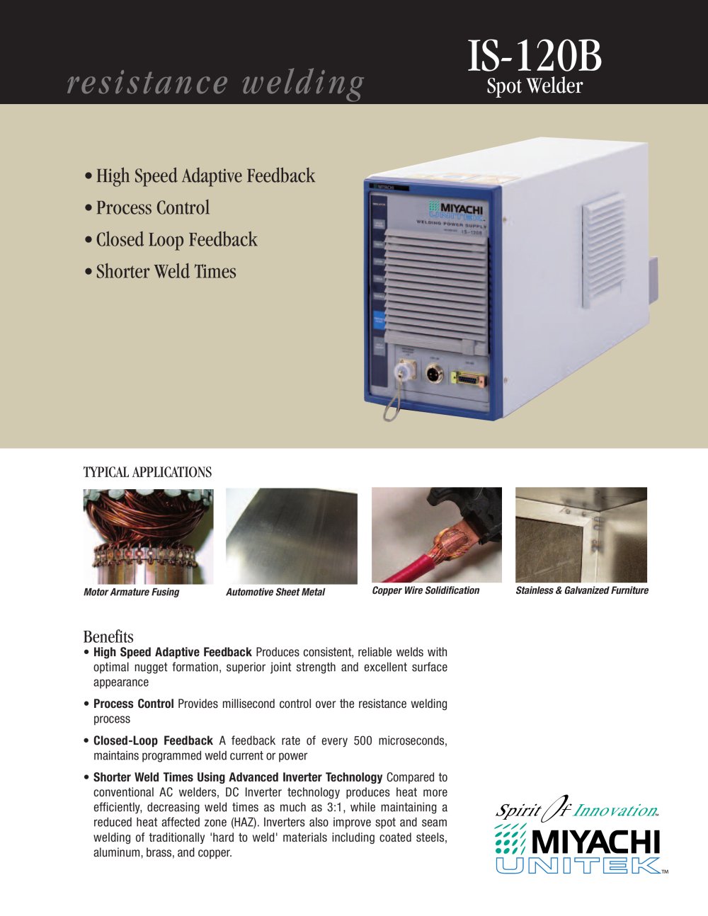 Inverter Spot Weld Control - Miyachi
