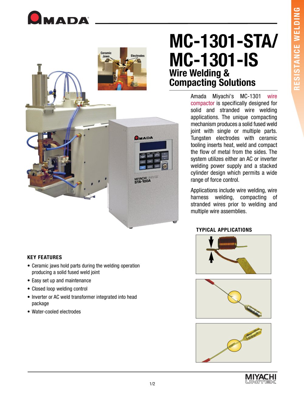 Wire Spot Welder and Compactor - Miyachi