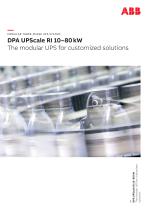 DPA UPScale RI - The modular UPS for customised solutions