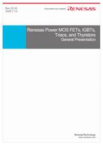 Renesas Power MOS FETs, IGBTs, Triacs & Thyristors General Presentation