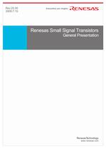 Renesas Small Signal Transistors General Presentation