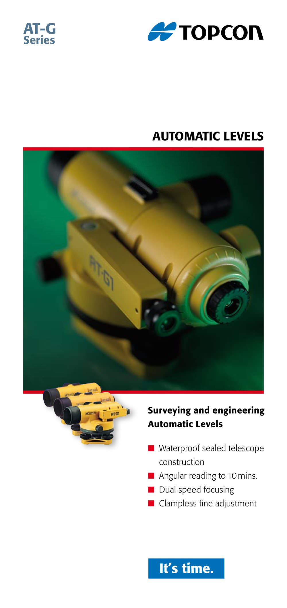 Automatic Levels (AT-G Series) - TOPCON EUROPE POSITIONING