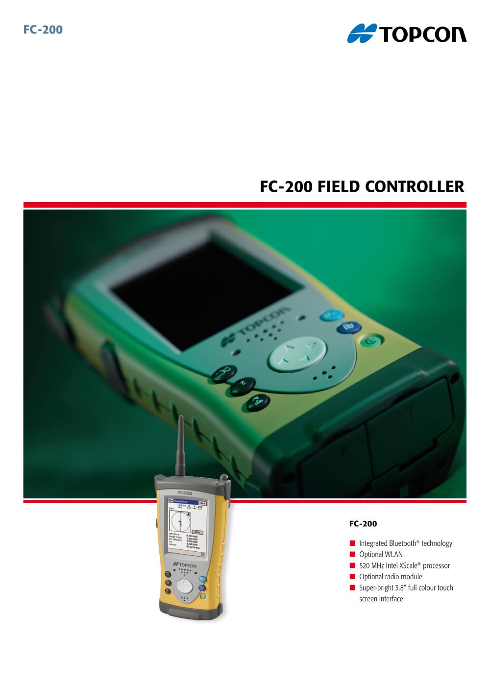 Leaflet FC-200 - TOPCON EUROPE POSITIONING
