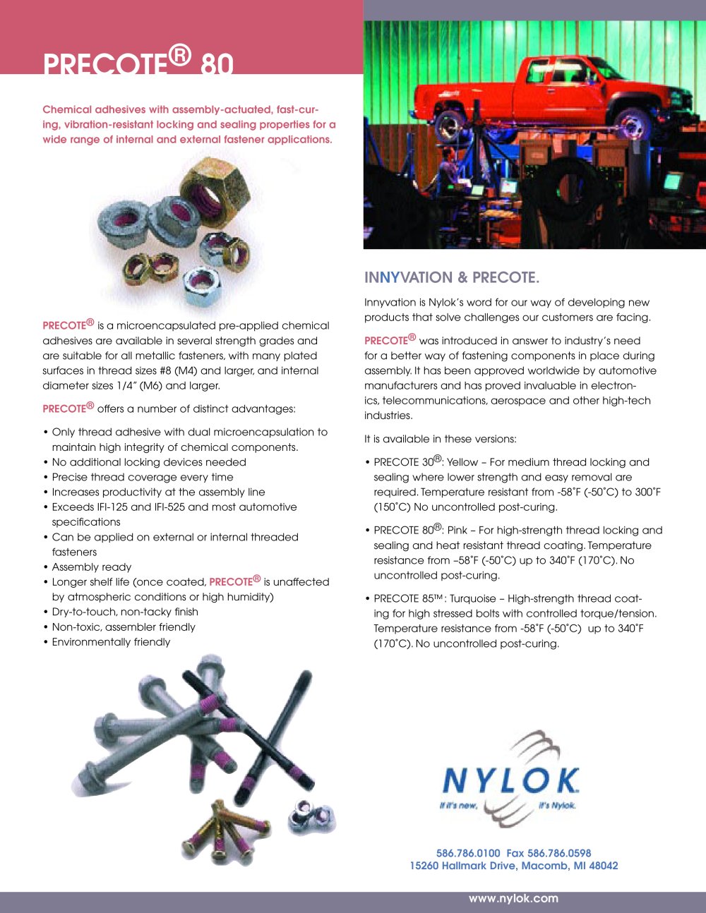 Nylok - 5236, 5849, 2884, 81361
