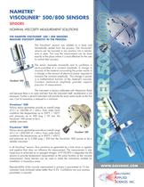  the Nametre Viscoliner 500/800 Sensors