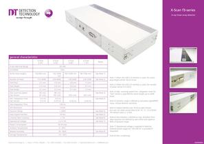 X-ray detector for industrial inspection machine 20 - 160 KeV | X-Scan f3 series 