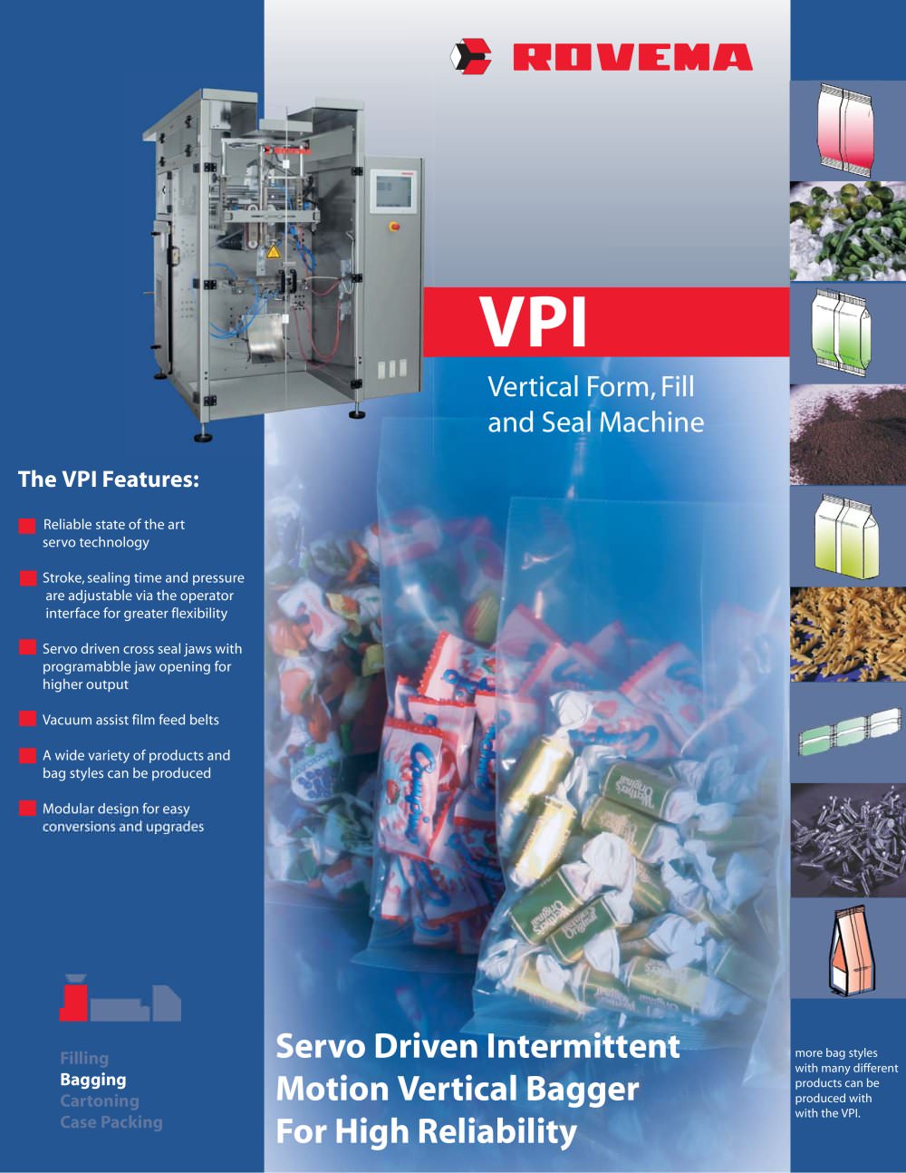 Vertical Form, Fill and Seal Machine VPI - ROVEMA GmbH