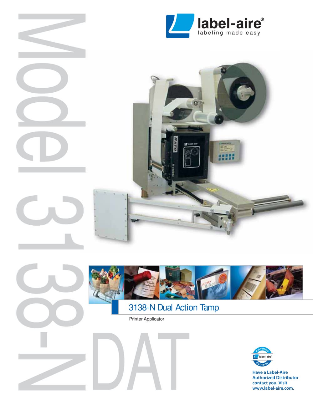 2138 Dual Action Tamp (DAT) Printer Applicator - Label Aire, Inc.