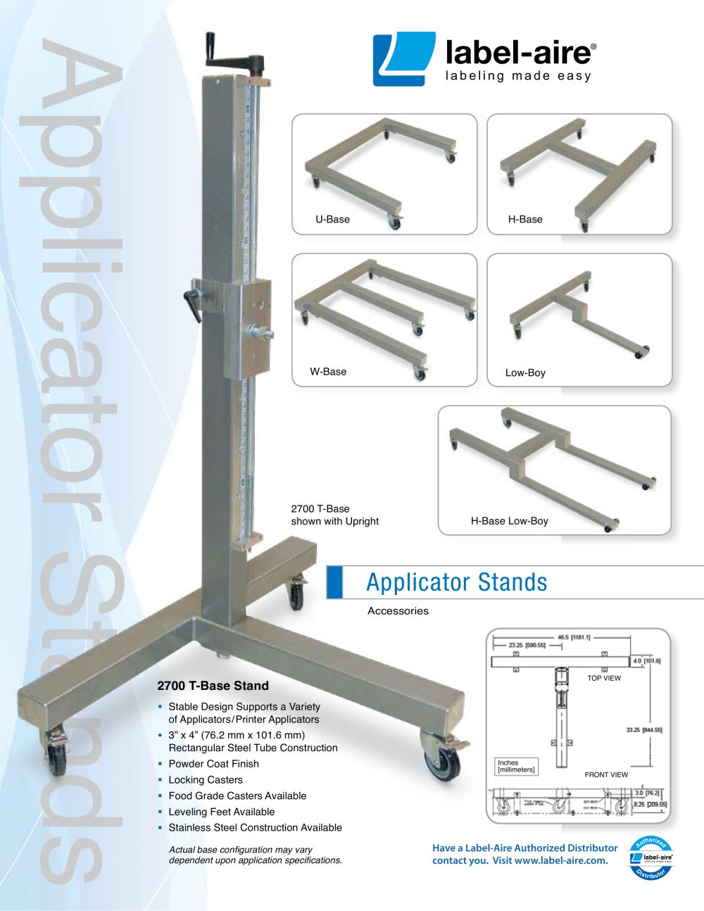 Applicator Stands - Label Aire, Inc.