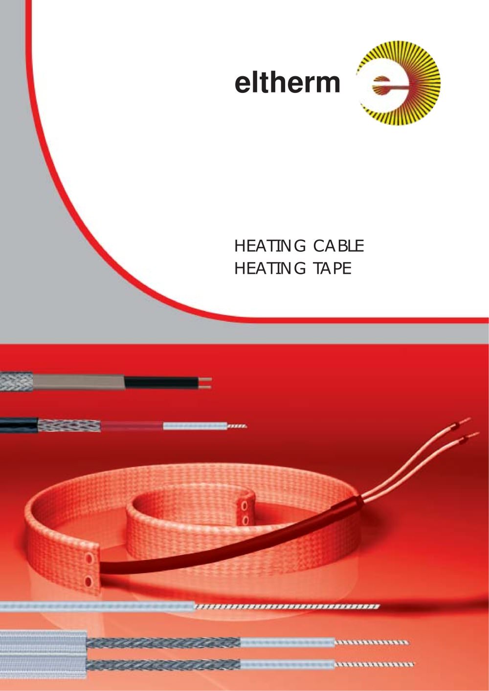 Heating cable, heating tape - Eltherm