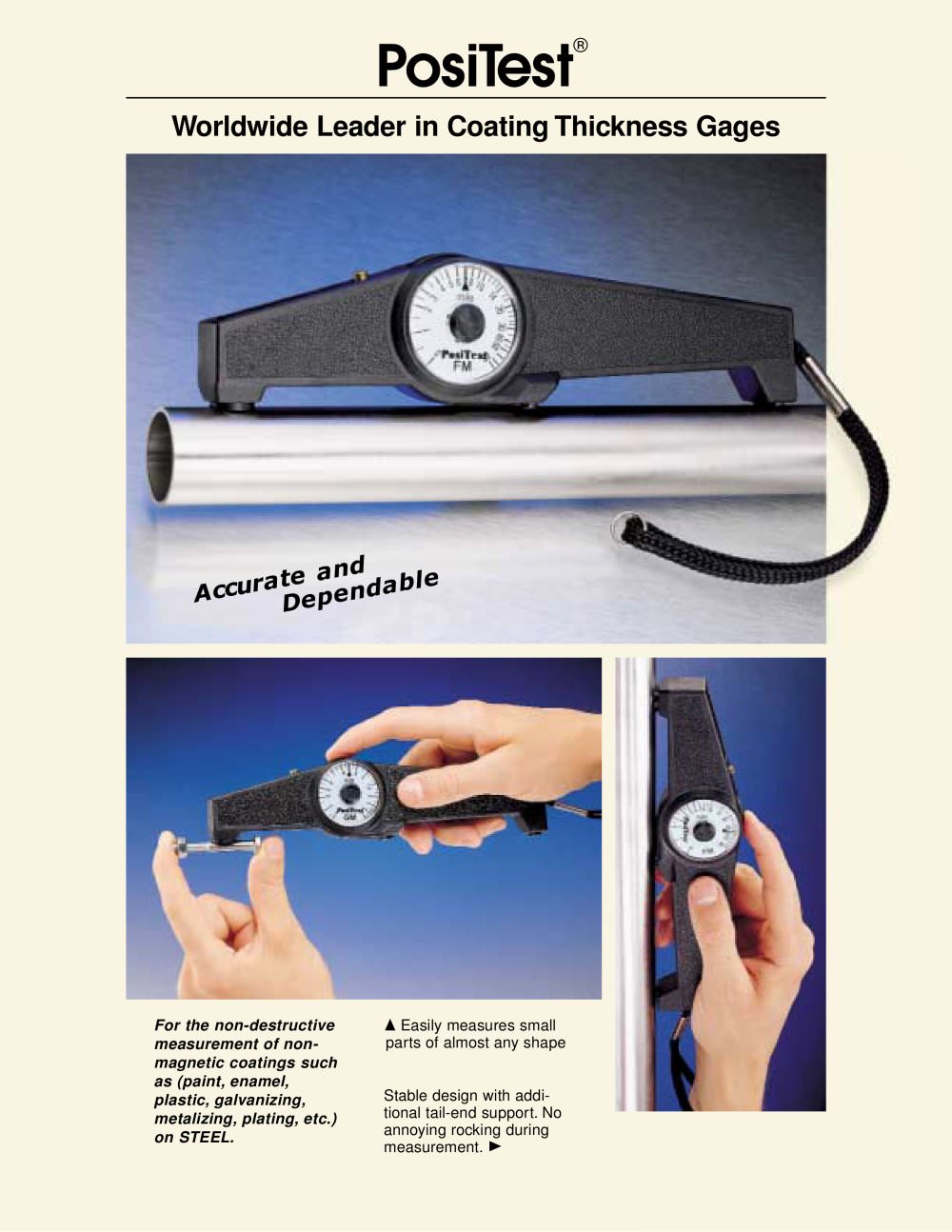PosiTest FM/GM - Mechanical Gage - DeFelsko Corporation