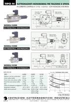 SINGLE COIL ELECTROMAGNETS FOR PULL OR PUSH ACTION  STANDARD VOLTAGE 12VDC - 24 VDC OR VOLTAGE ON REQUEST N 300