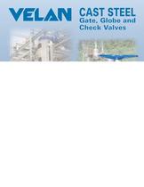 Cast steel gate, globe, and check valves