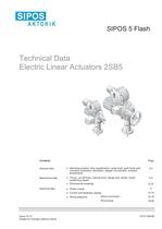 Tecnical Data SIPOS 5 linear actuators