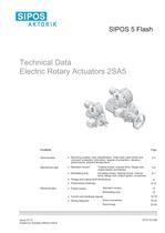 Tecnical Data SIPOS 5 rotary actuators