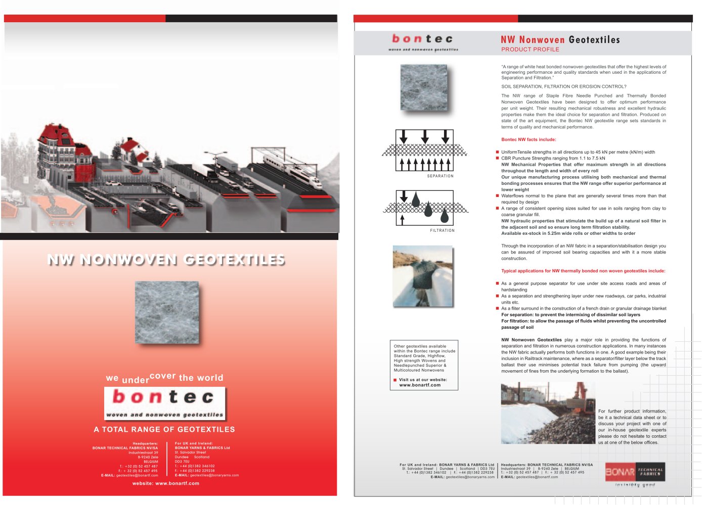 Nonwoven Bontec NW - Bonar Technical Fabrics