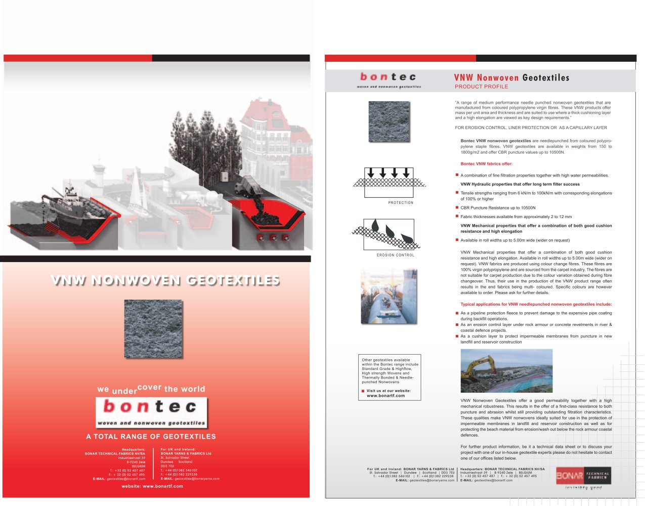 Nonwoven Bontec VNW - Bonar Technical Fabrics