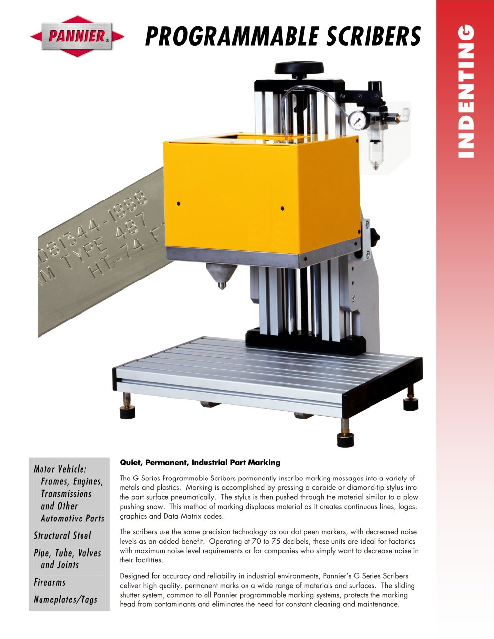 G Series Scribers - Pannier