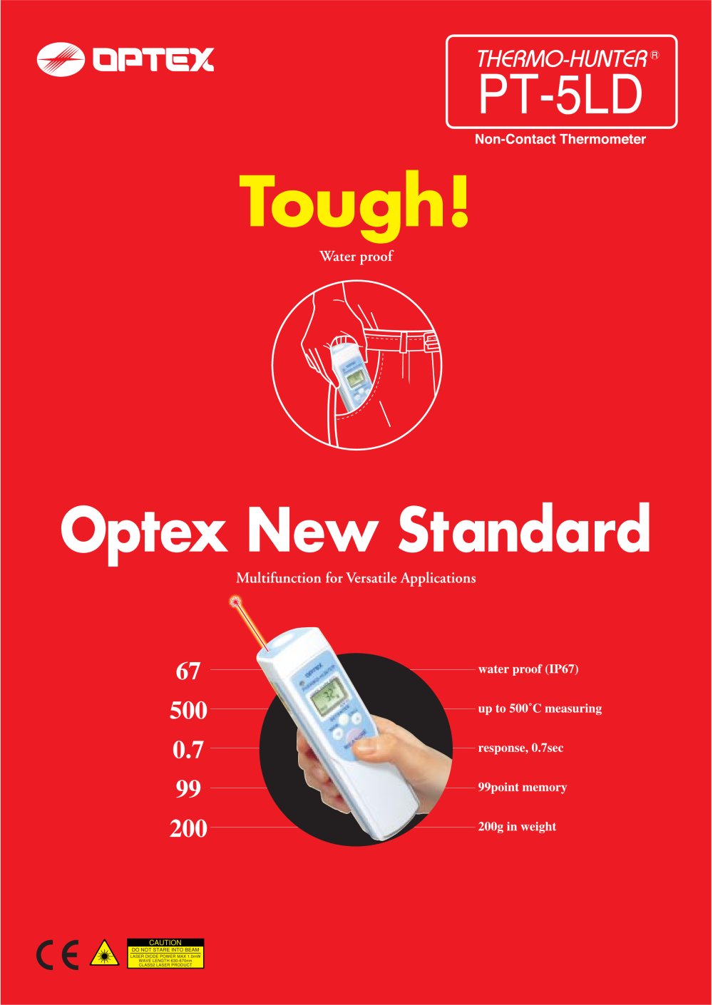PT-5LD Water proof and Tough body - OPTEX Measurement Division