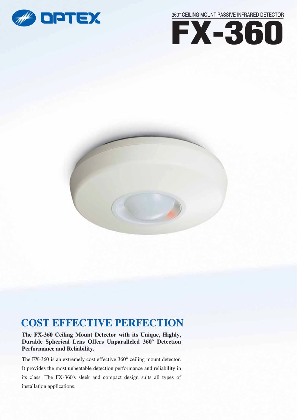 Optex - Catalog FX-360 - OPTEX SEC Division