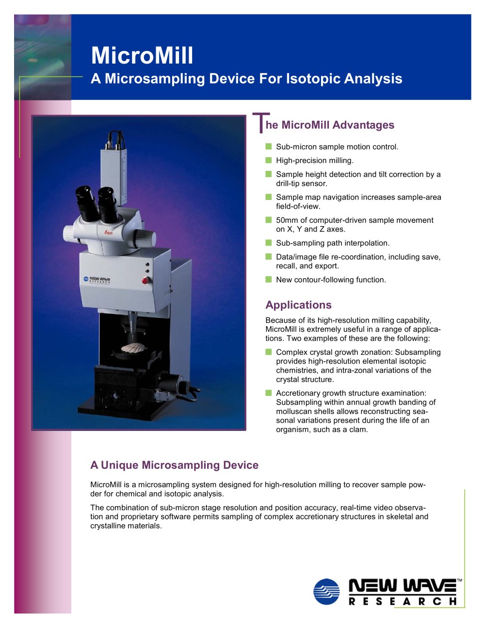 MicroMill - New Wave Research