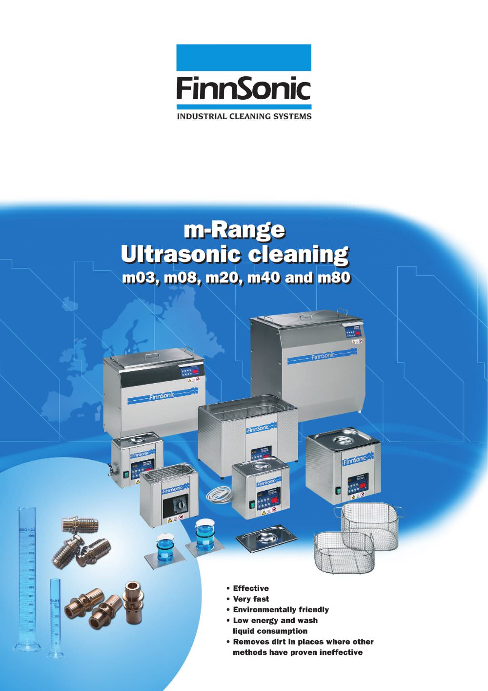 Ultrasonic cleaners, table top - Finnsonic