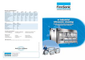 Ultrasonic cleaning machines for industrial use