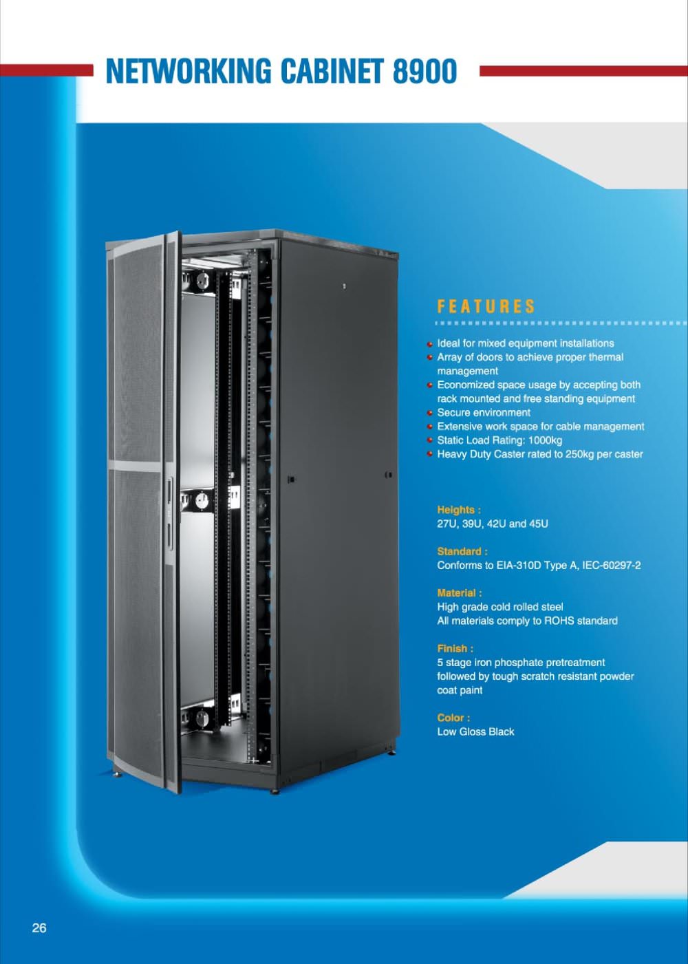 Network Cyberack Rack 8900 - Cheval Electronic Enclosure