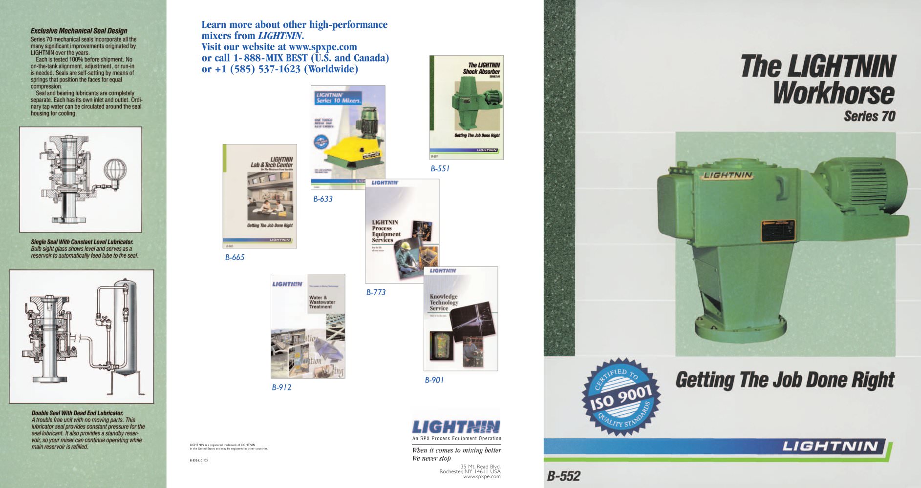 LIGHTNIN 70 Series Mixers - LIGHTNIN