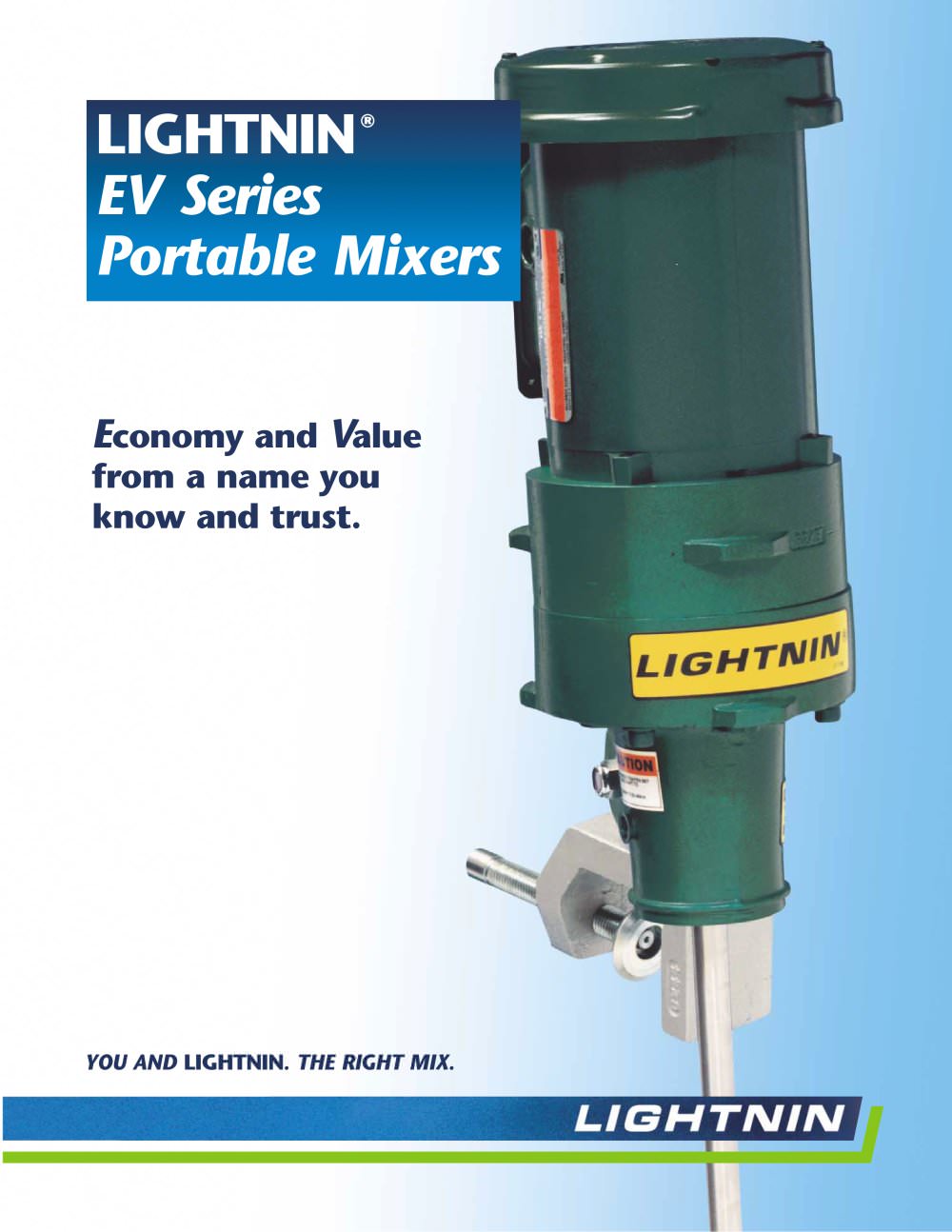 LIGHTNIN EV Portable Mixer - LIGHTNIN