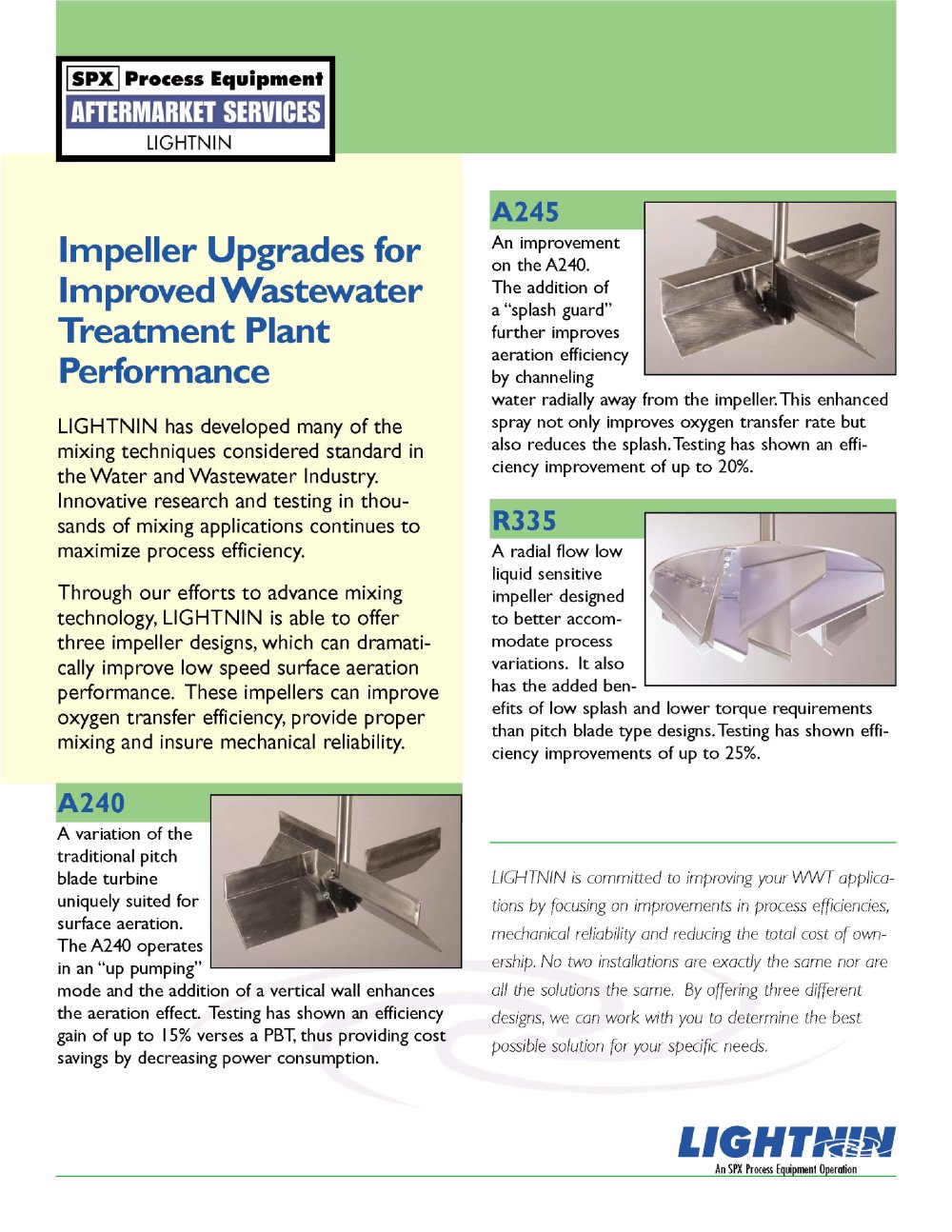 LIGHTNIN Impeller Upgrade - LIGHTNIN