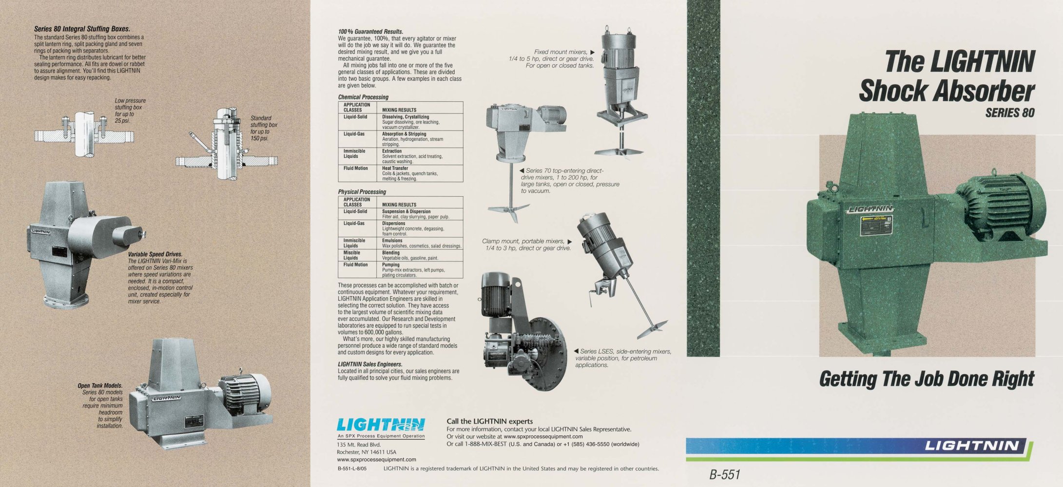 LIGHTNIN Series 80 Mixers - LIGHTNIN