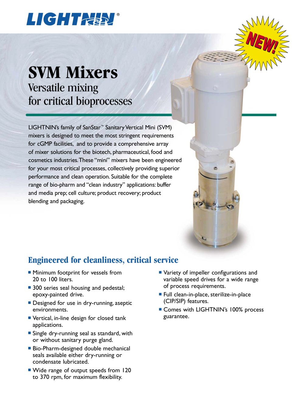 LIGHTNIN SVM Mixer - LIGHTNIN