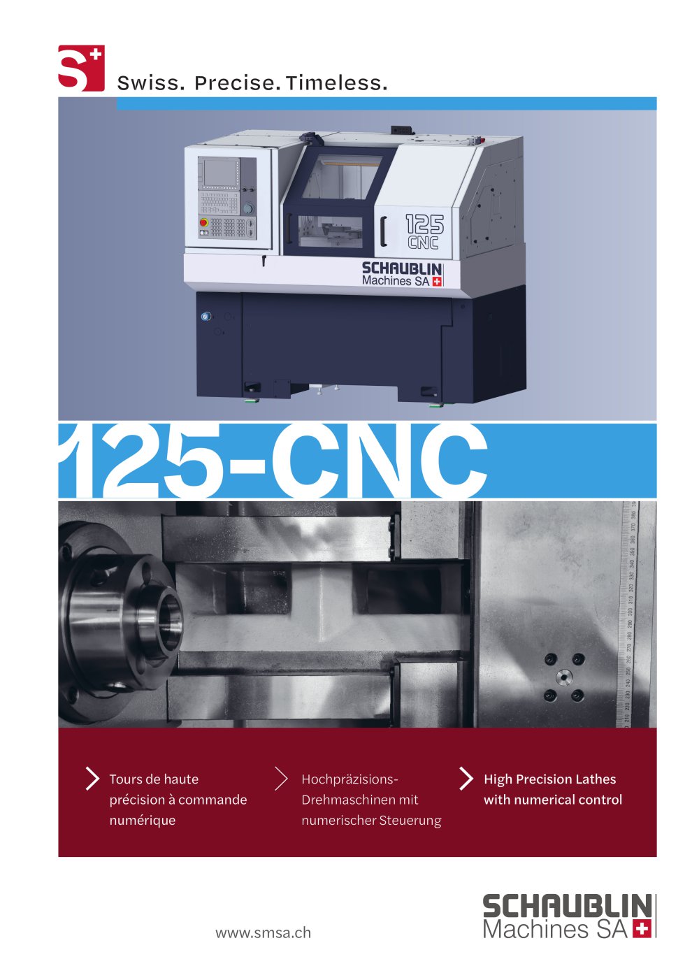 High Precision Lathe  140-CCN - SCHAUBLIN MACHINES
