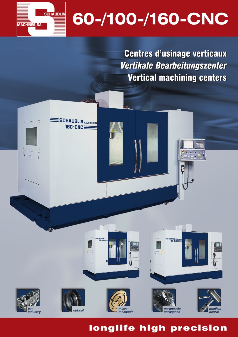 Vertical machining center - SCHAUBLIN MACHINES