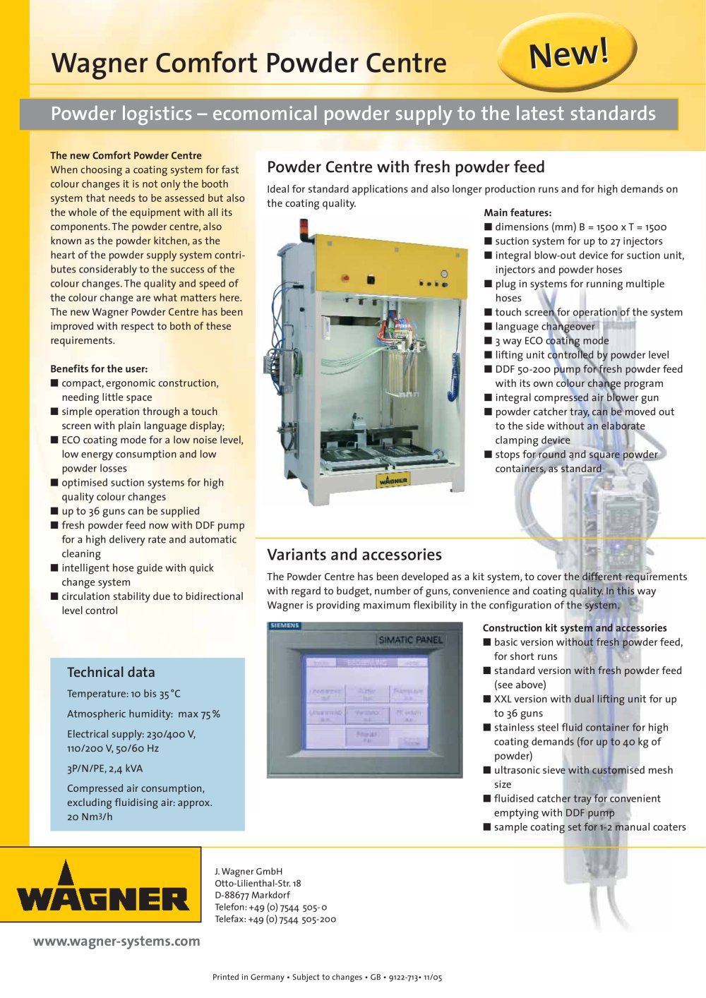 Wagner Comfort Powder Centre - WAGNER