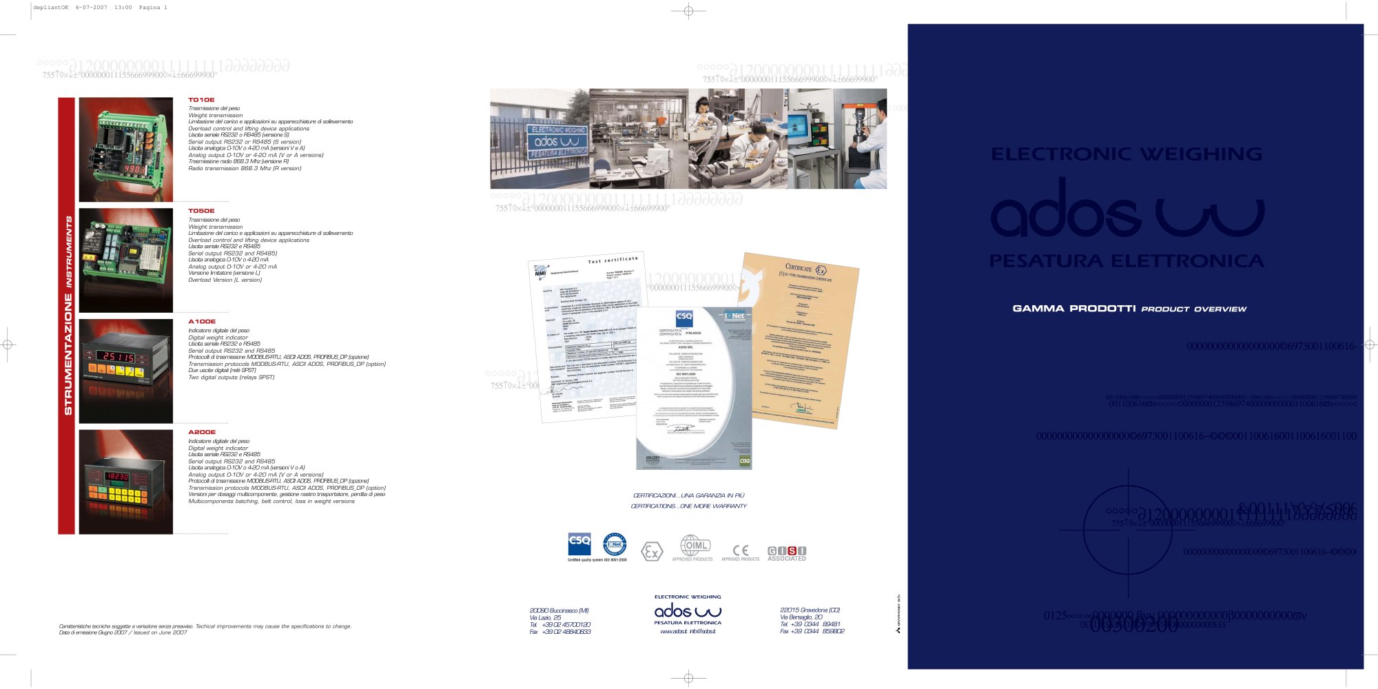 BROCHURE PRODUCT OVERVIEW - ADOS