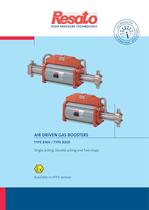 Air driven gas boosters
