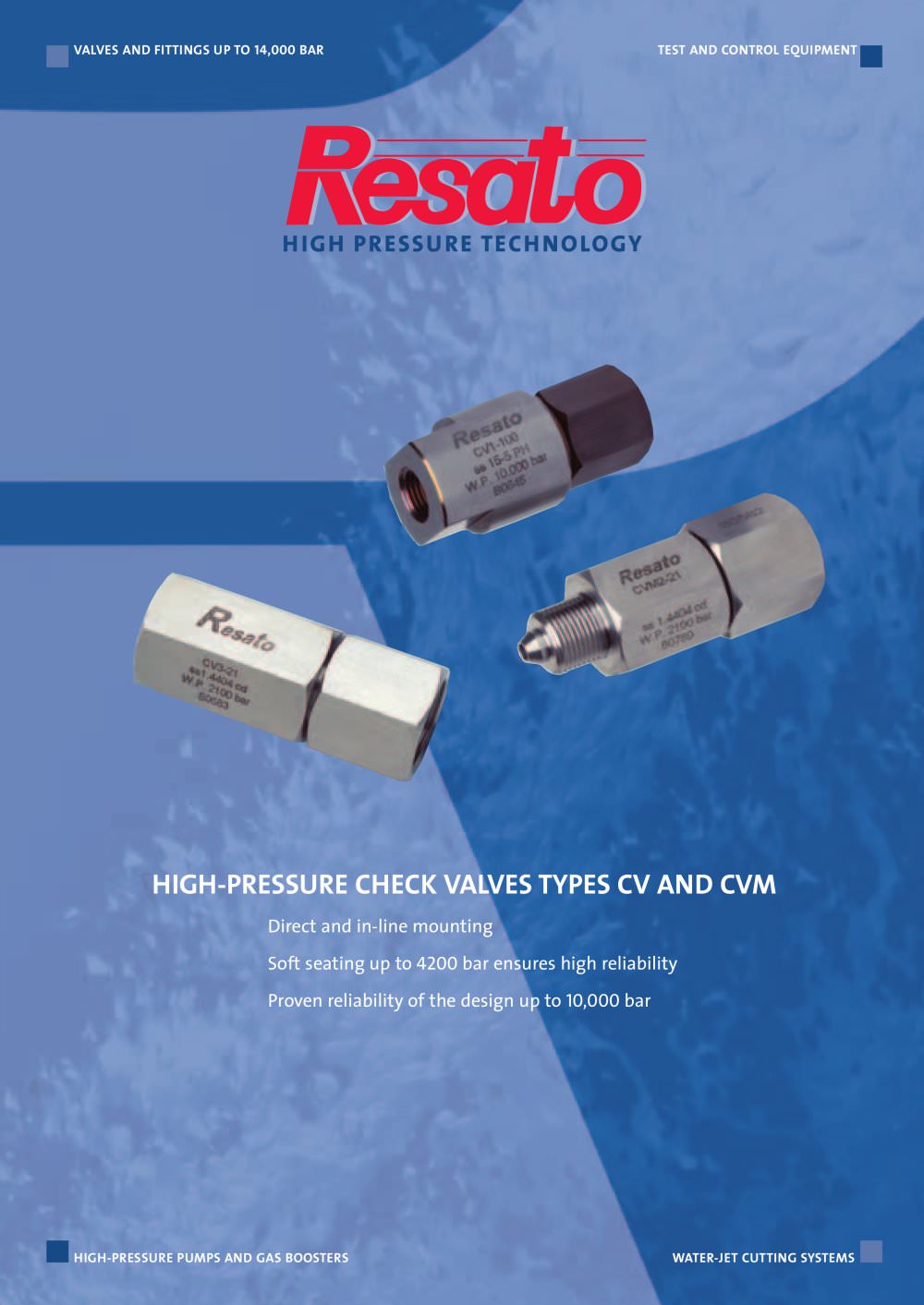 High pressure Check Valves - RESATO High pressure technology