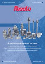 High pressure fittings