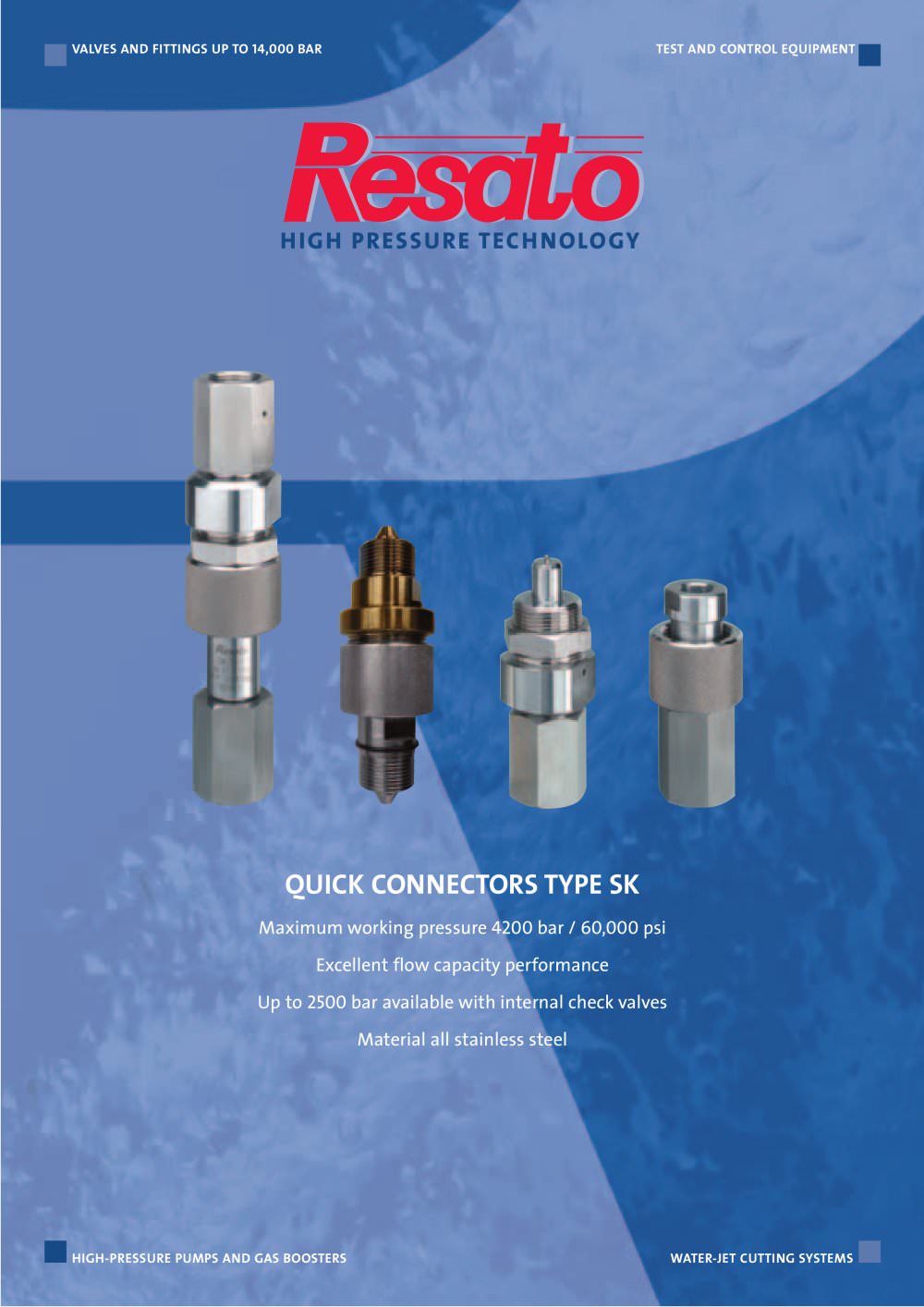 High pressure quick connectors - RESATO High pressure technology
