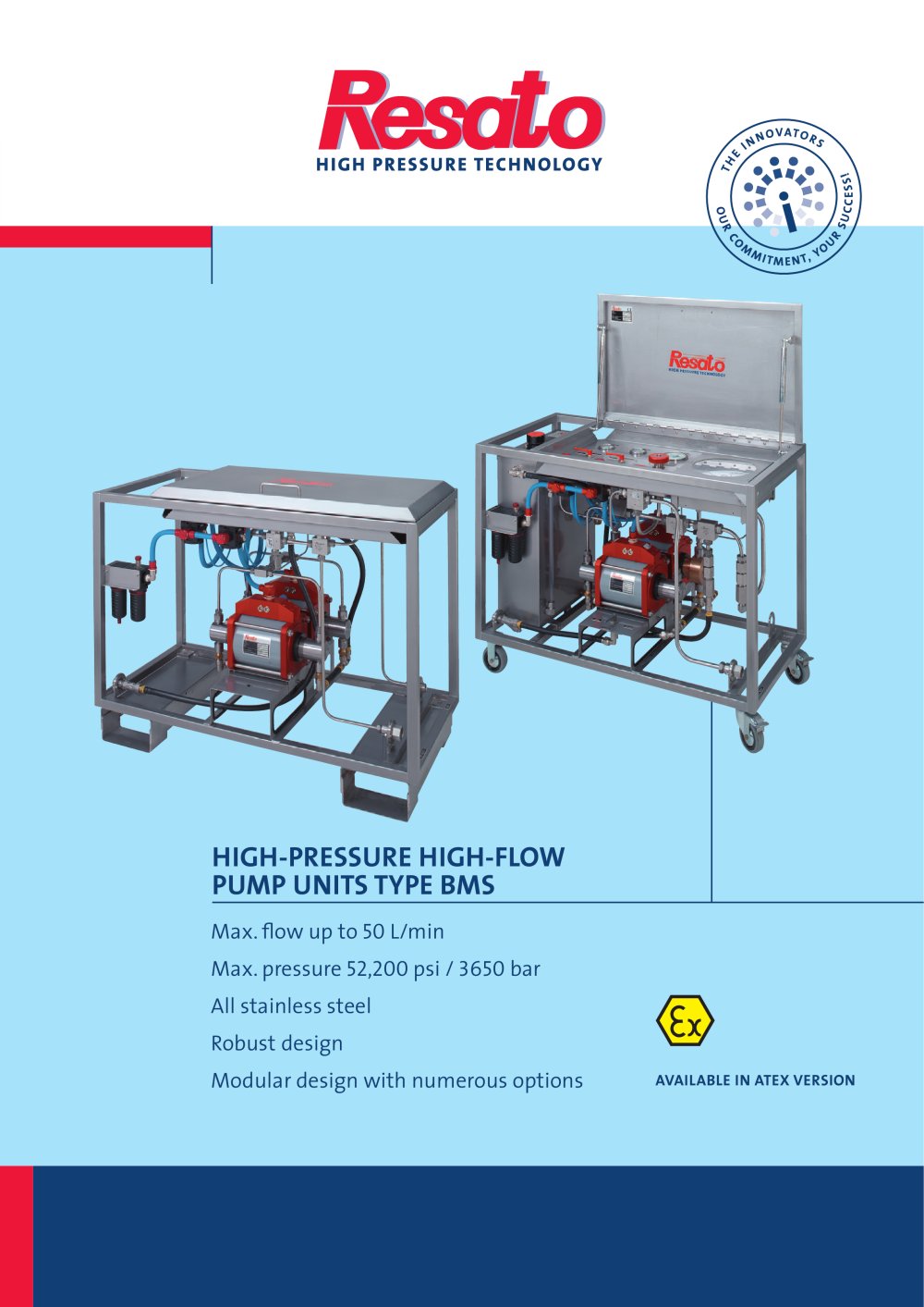 Mobile high pressure high flow testunits - RESATO High pressure technology